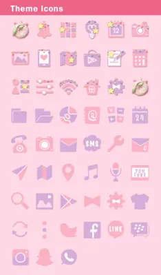 Unicorn Donuts Theme android App screenshot 1